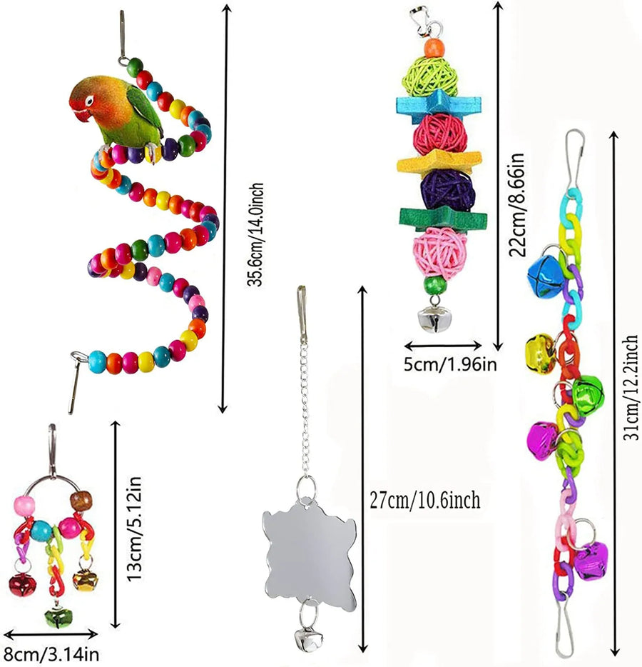 7-Piece Bird Toy Set
