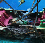 Sunken Pirate Shipwreck Aquarium Decor