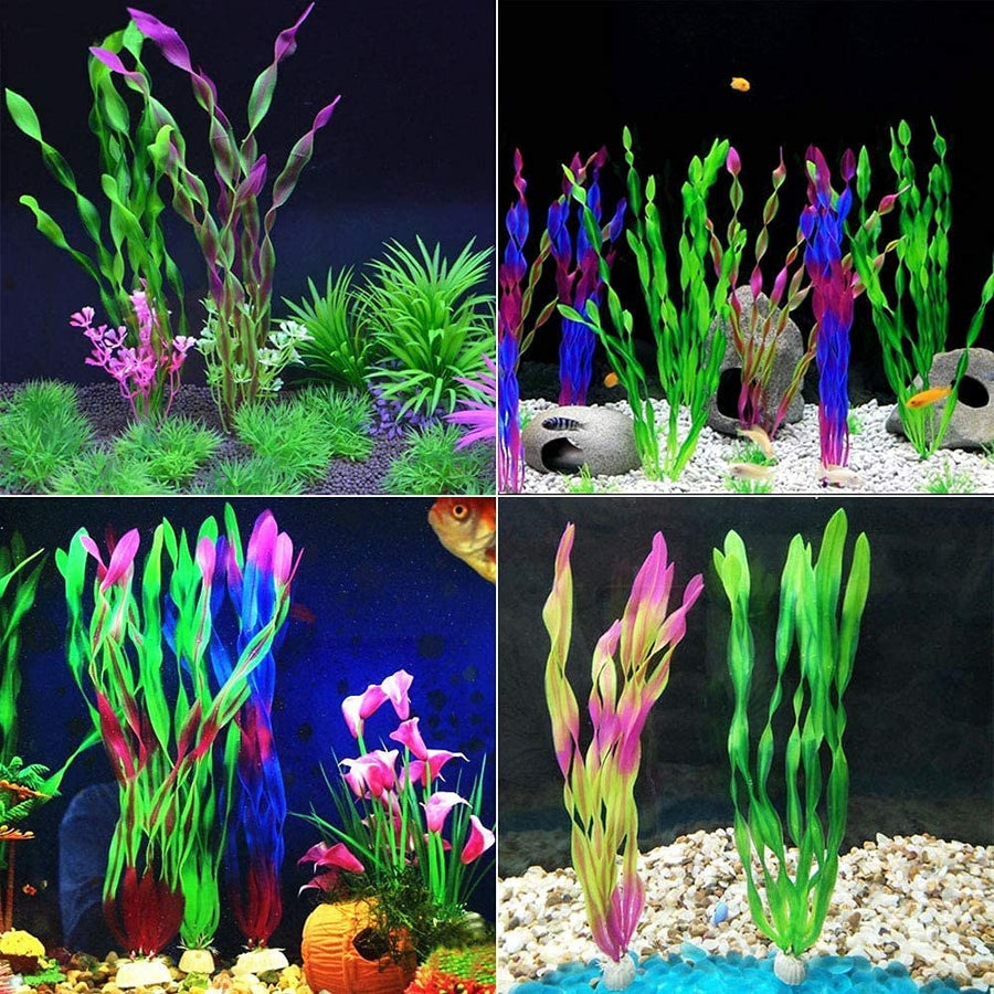 10pcs Artificial Aquarium Plants for Fish Tank Decoration