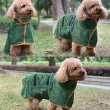 Fast-Drying Dog Bathrobe Towel Wrap
