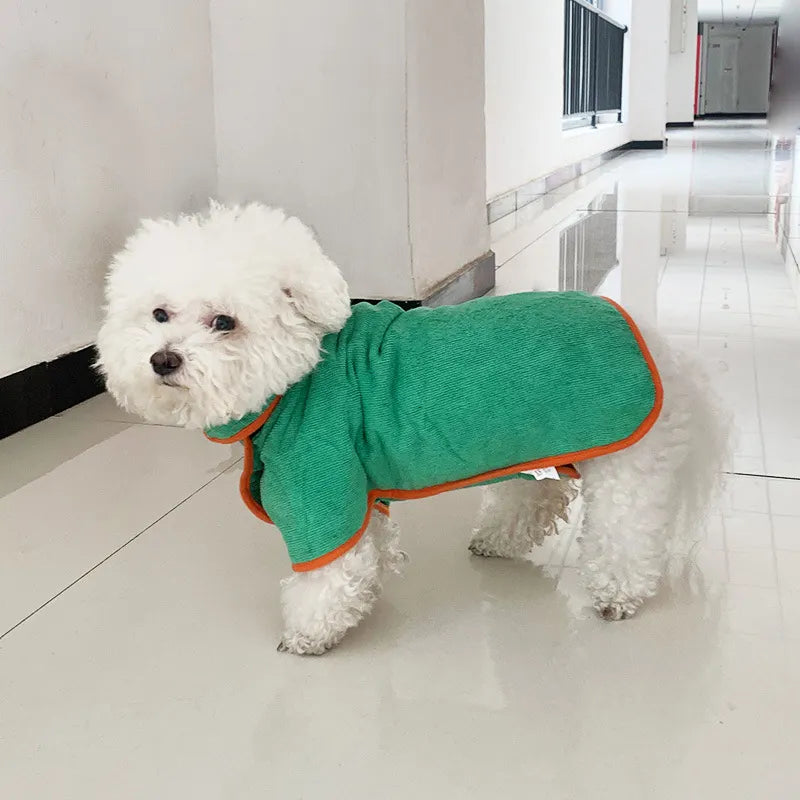 Fast-Drying Dog Bathrobe Towel Wrap