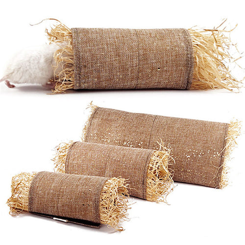 Natural Grass Hideaway Tunnel for Rabbits & Small Pets