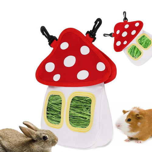 Hanging Hay & Feeding Bag for Small Pets