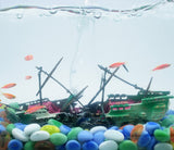 Sunken Pirate Shipwreck Aquarium Decor