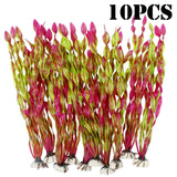 10pcs Artificial Aquarium Plants for Fish Tank Decoration