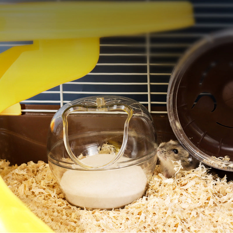 Transparent Hamster Sand Bath Room