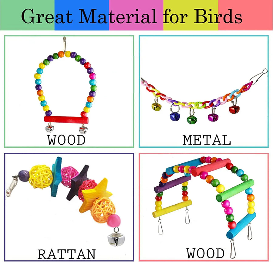 7-Piece Bird Toy Set