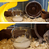 Transparent Hamster Sand Bath Room