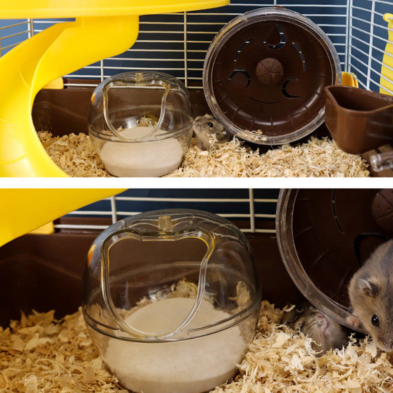 Transparent Hamster Sand Bath Room