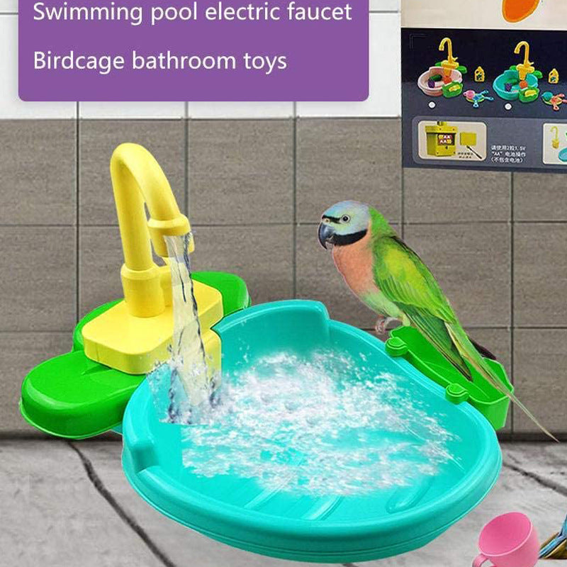 AquaFlow™ Circulating Bird Bath for Cages